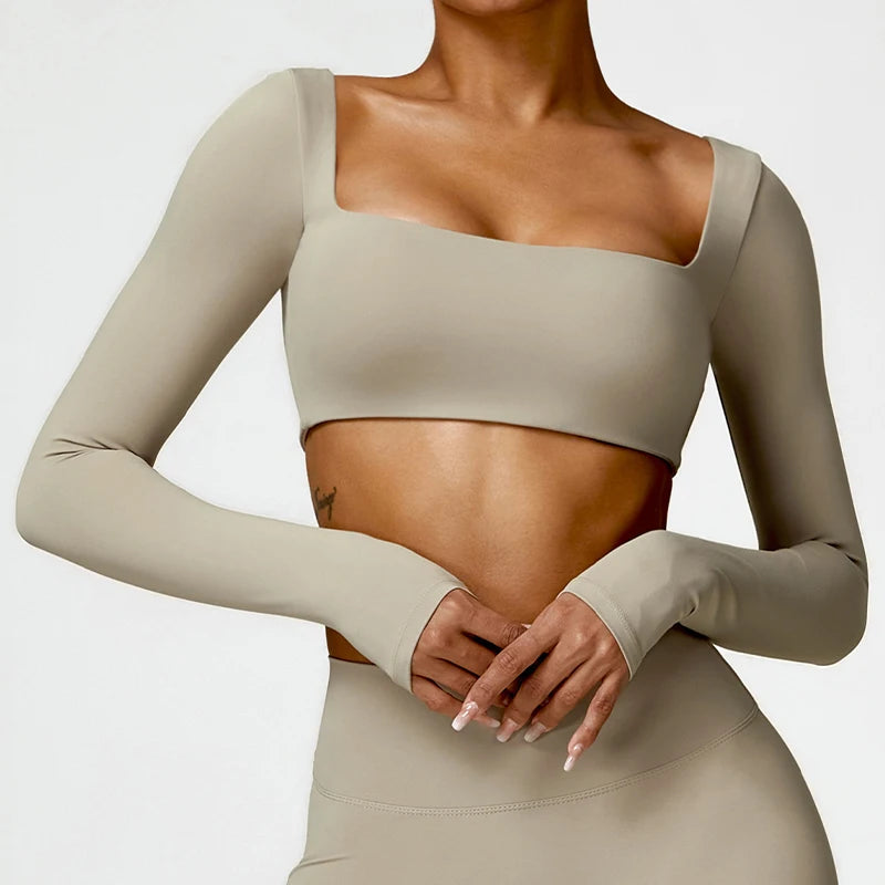 AuraForm Long Sleeve Sculpt Top